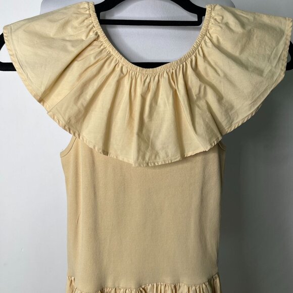 Molo Girls Tan Cream Christal Short Sleeve Dress Brazilian Sand Dress 13-14Y - Picture 2 of 8